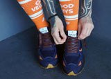Immaculate Vegan - Good Guys Don't Wear Leather BABER-GV vegan running shoes | INDIGO/ORANGE