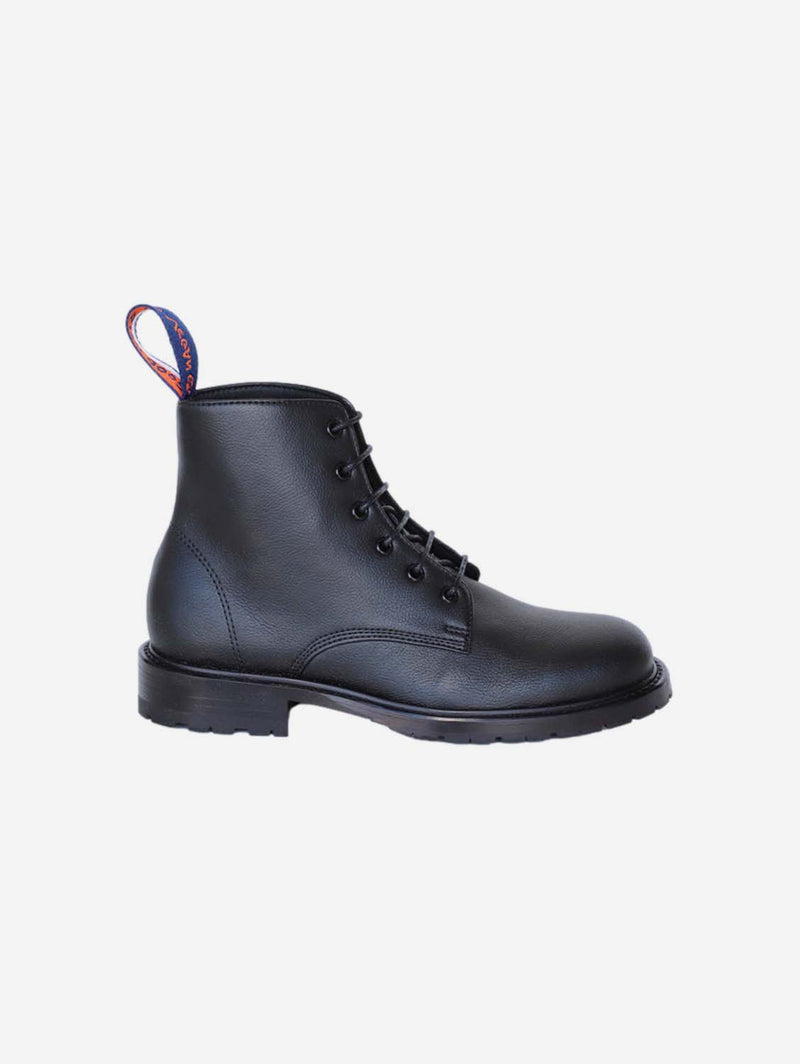 Good Guys Don't Wear Leather Blaze Apple Leather Vegan Ankle Boots | Black Black / UK3 / EU36 / US6