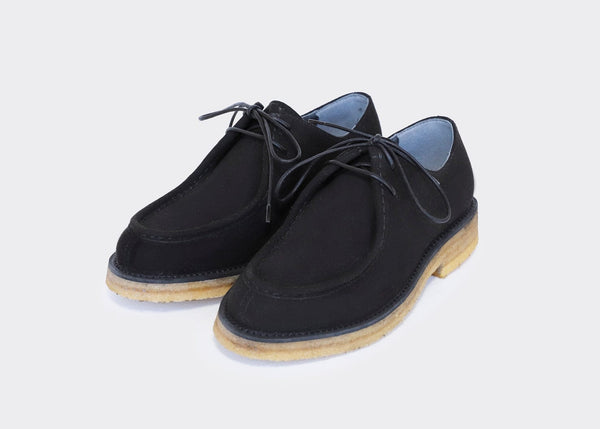 Good Guys Don't Wear Leather Bobby Vegan Tyrolean Suede Shoes | Black