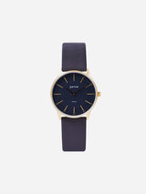 Immaculate Vegan - Votch Solar Classic Appleskin Vegan Leather Watch | Gold & Black with Steel Grey