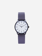 Immaculate Vegan - Votch Solar Classic Appleskin Vegan Leather Watch | Black & Steel Grey