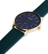 Immaculate Vegan - Votch Solar Classic Appleskin Vegan Leather Watch | Gold & Black with Forest Green Watch