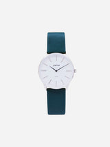 Immaculate Vegan - Votch Solar Classic Appleskin Vegan Leather Watch | Silver & Forest Green