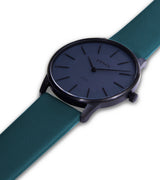 Immaculate Vegan - Votch Black & Gun Metal with Forest Green Watch | Solar Classic