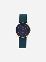 Immaculate Vegan - Votch Solar Classic Appleskin Vegan Leather Watch | Gold & Black with Forest Green Watch