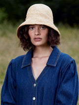 Immaculate Vegan - Magnolia Woven Straw Hat | Natural