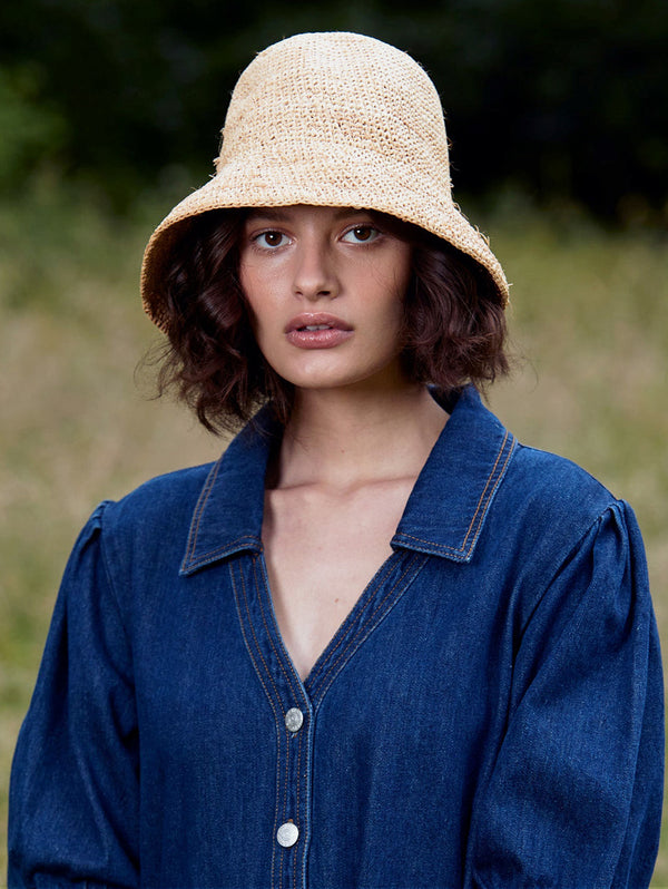 Magnolia Woven Straw Hat | Natural