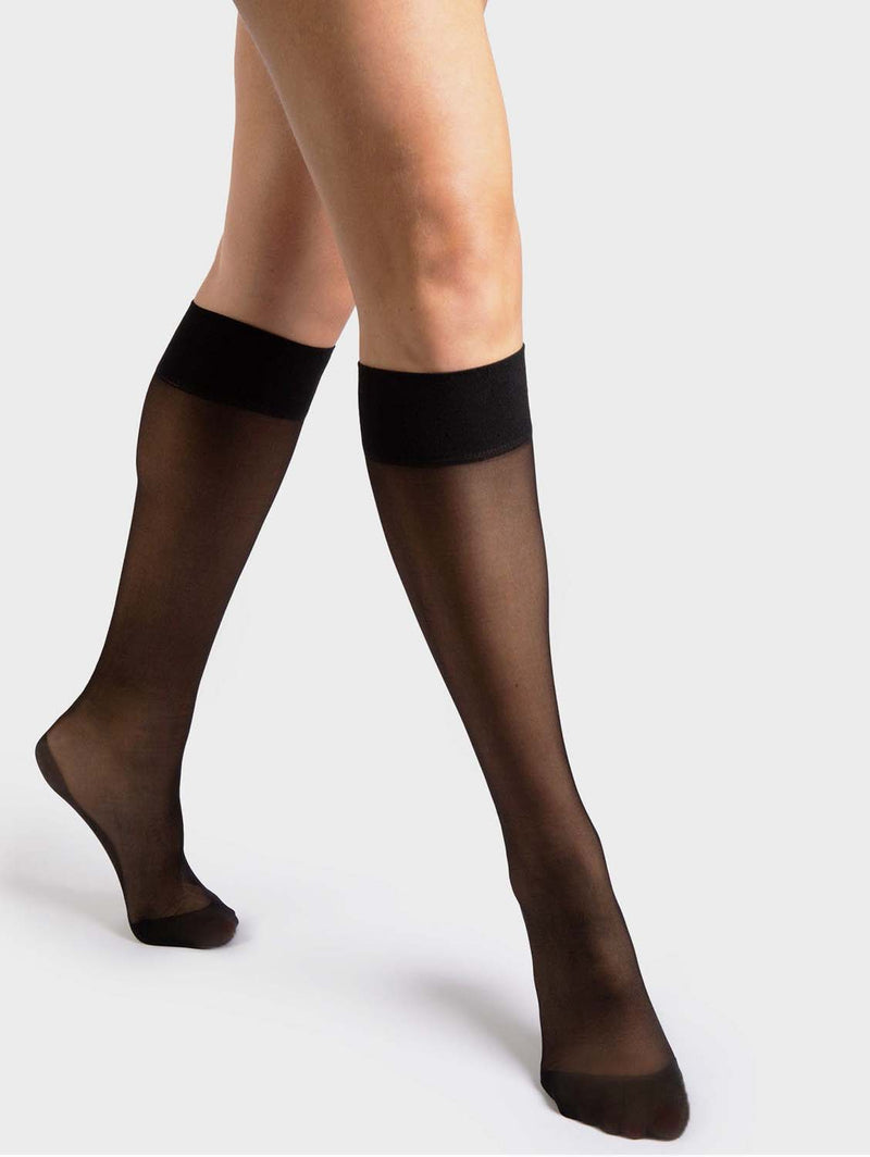 Hedoine Compression Knee-Highs Socks | Black