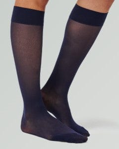 Hedoine Compression Knee-Highs Socks - Navy