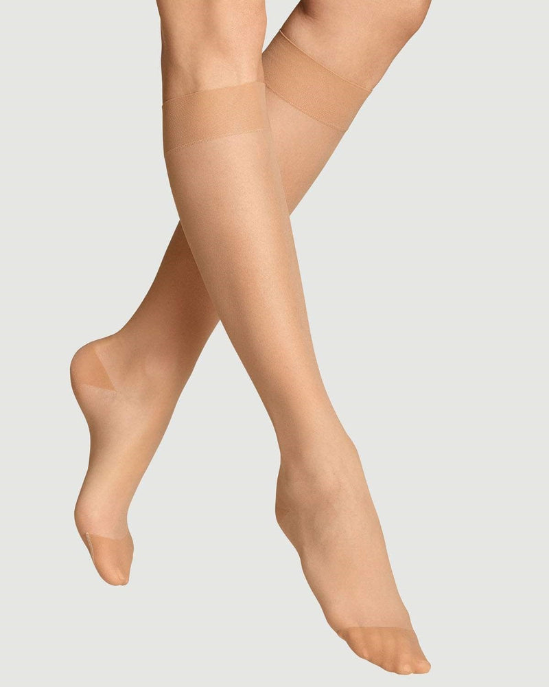 Hedoine Compression Knee-Highs Socks - Nude Vivid