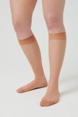 Immaculate Vegan - Hedoine Compression Knee-Highs Socks - Nude Vivid