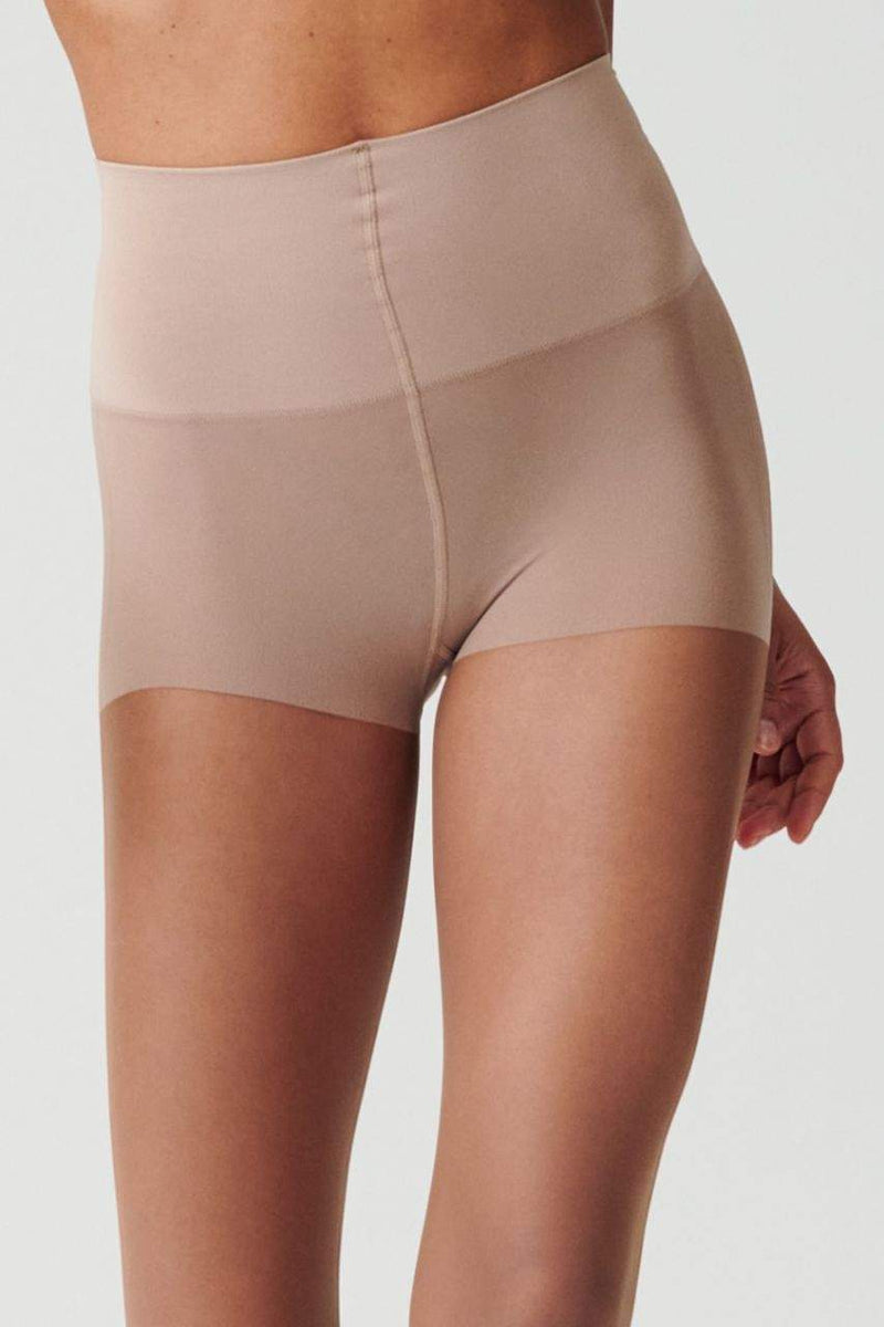 Hedoine Shaping Control Top Compression Tights - Nude Vivid