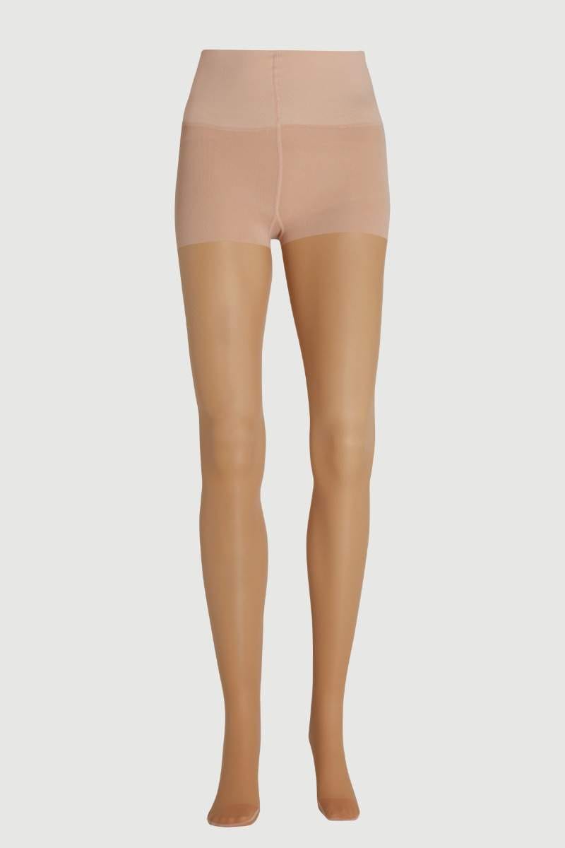 Hedoine Shaping Control Top Compression Tights - Nude Vivid