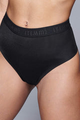 Immaculate Vegan - Hedoine Supportive All Mesh Brazilian Briefs Black