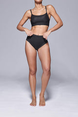 Immaculate Vegan - Hedoine Supportive All Mesh Brazilian Briefs Black