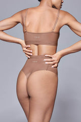 Immaculate Vegan - Hedoine Supportive All Mesh Brazilian Briefs Nude Olive