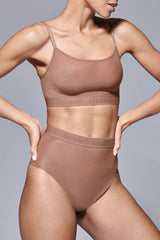 Immaculate Vegan - Hedoine Supportive All Mesh Brazilian Briefs Nude Olive