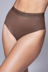 Immaculate Vegan - Hedoine Supportive All Mesh Brazilian Briefs Nude Smoky