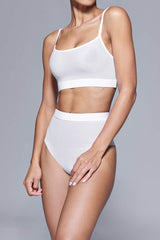 Immaculate Vegan - Hedoine Supportive All Mesh Brazilian Briefs White