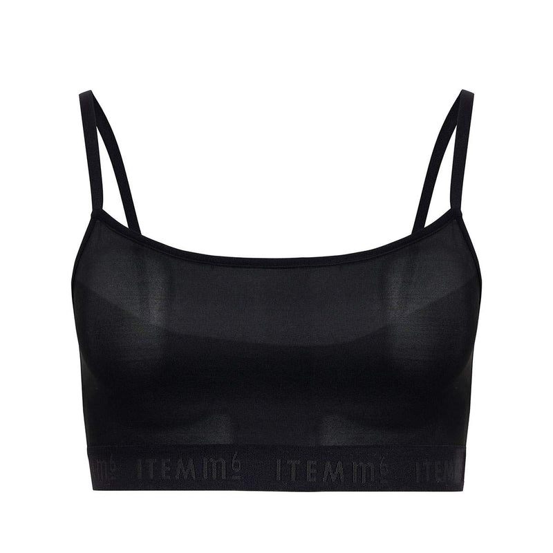 Hedoine Supportive Power Mesh Bralette Black