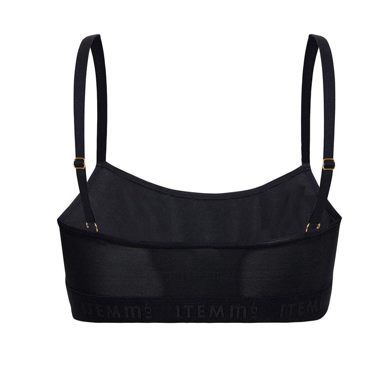 Hedoine Supportive Power Mesh Bralette Black