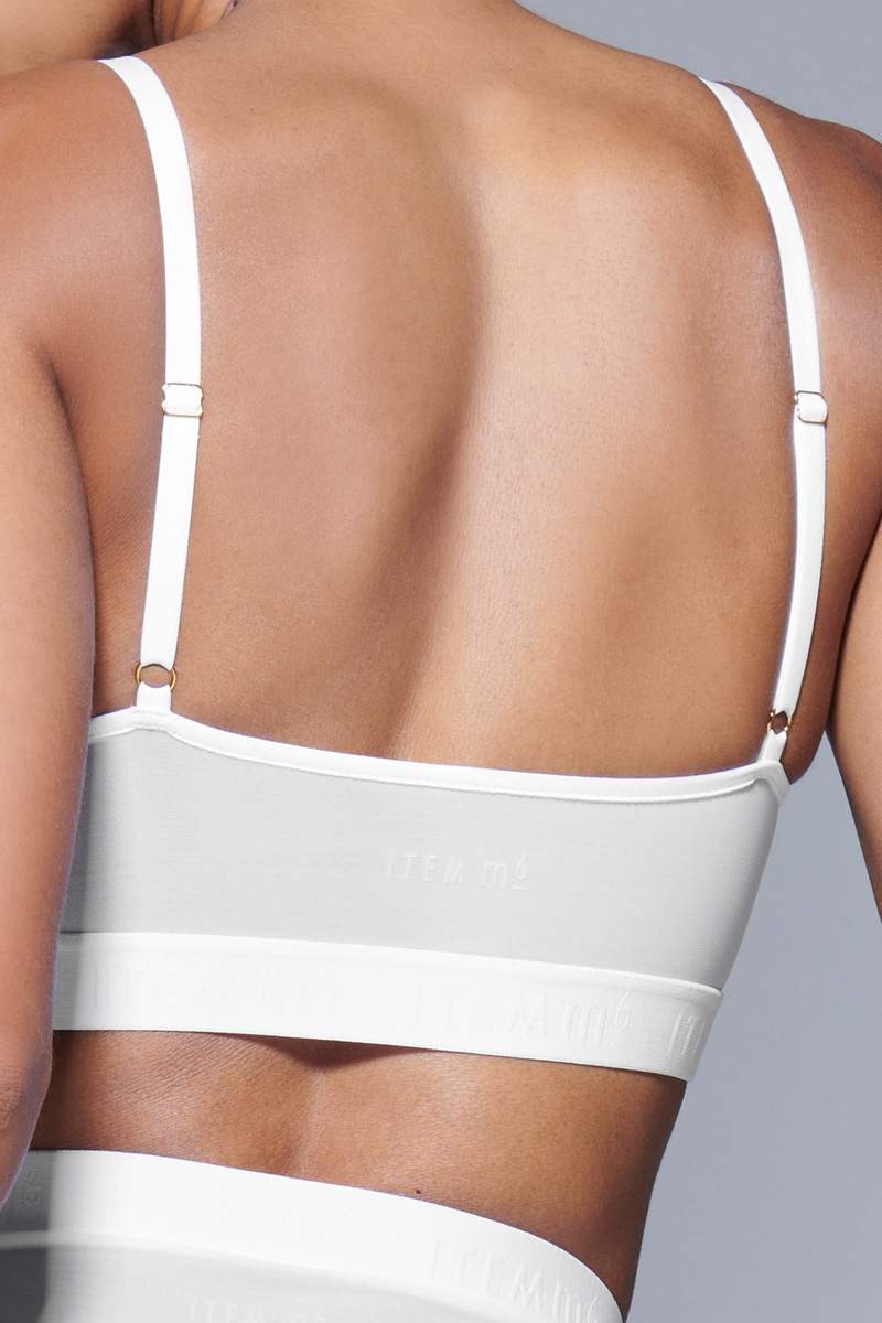 Hedoine Supportive Power Mesh Bralette White