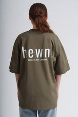 Immaculate Vegan - Women's Organic Cotton Signature Oversized T-Shirt | Pine Green Khaki