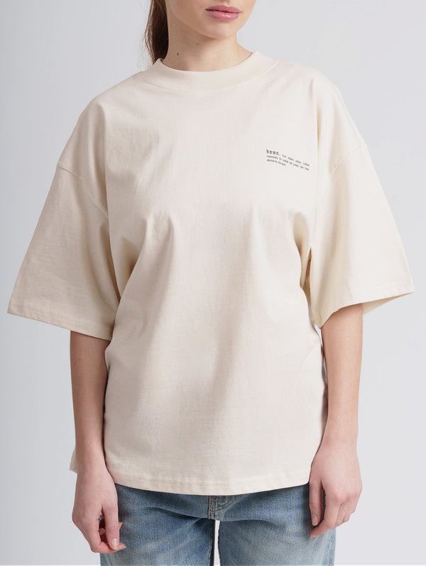 Women's Organic Cotton Signature Oversized T-Shirt | Natural Cotton