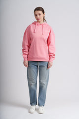 Immaculate Vegan - Women's Organic Cotton Signature Oversized Hoodie | Flamingo Pink