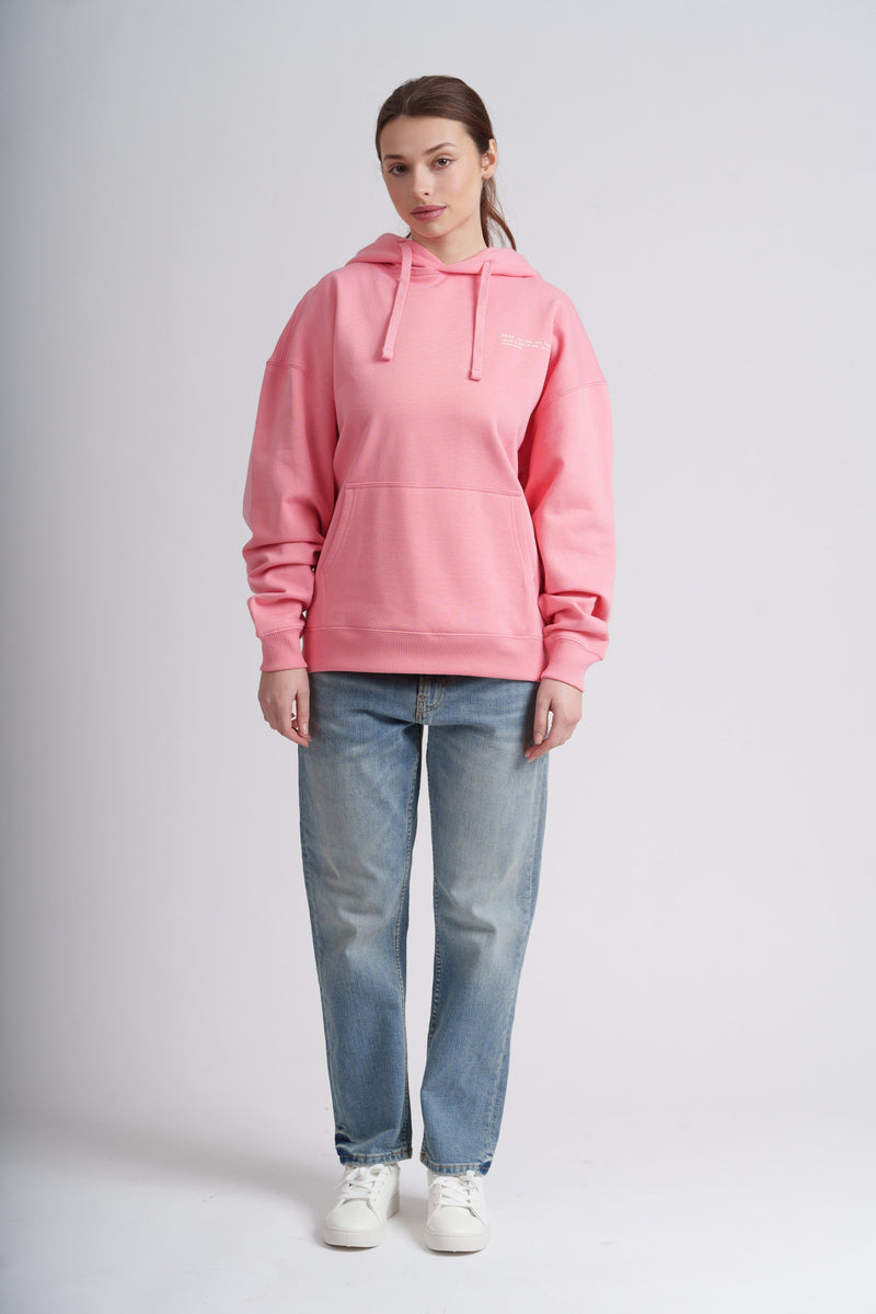 Women's Organic Cotton Signature Oversized Hoodie | Flamingo Pink