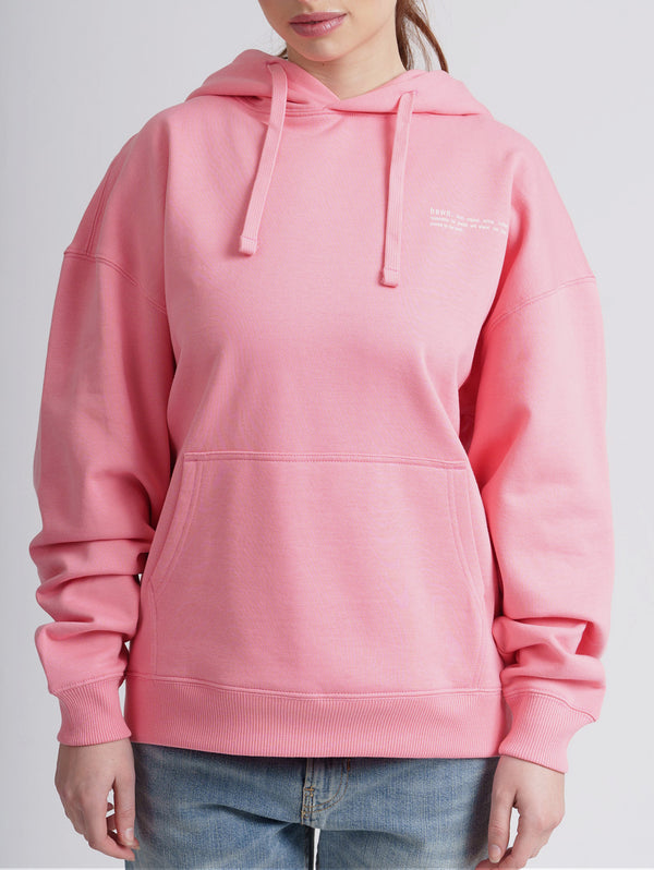 Women's Organic Cotton Signature Oversized Hoodie | Flamingo Pink