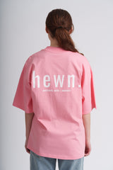 Immaculate Vegan - Women's Organic Cotton Signature Oversized T-Shirt | Flamingo Pink
