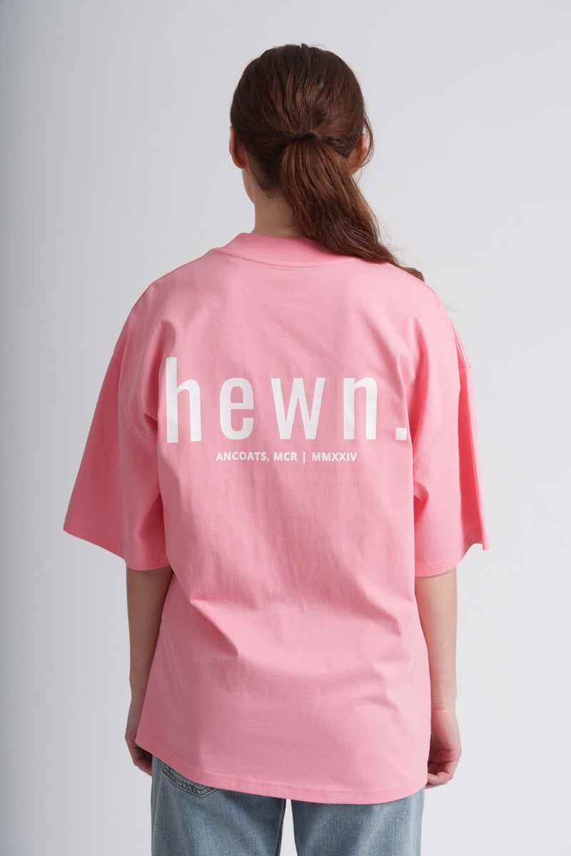 Women's Organic Cotton Signature Oversized T-Shirt | Flamingo Pink
