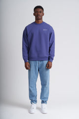 Immaculate Vegan - hewn. Mens Organic Cotton Signature Oversized Sweatshirt in Dusk Purple