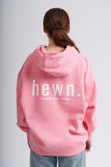 Immaculate Vegan - Women's Organic Cotton Signature Oversized Hoodie | Flamingo Pink