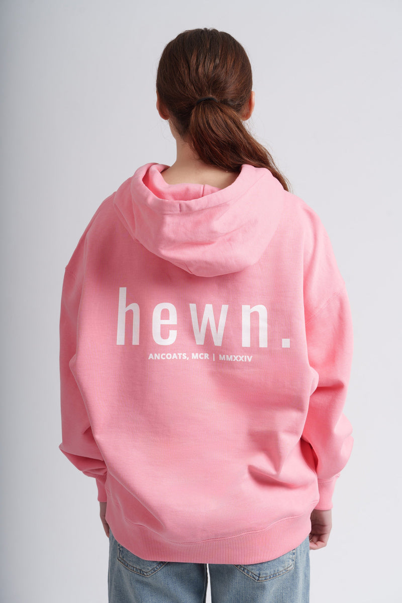 Women's Organic Cotton Signature Oversized Hoodie | Flamingo Pink