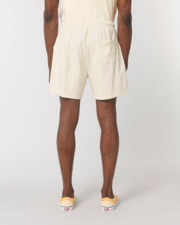 hewn. Mens Organic Cotton Lightweight Shorts in Natural Cotton