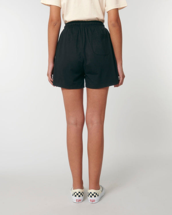 hewn. Womens Organic Cotton Lightweight Shorts in Jet Black