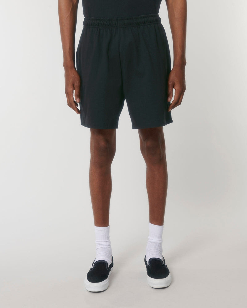 hewn. Mens Organic Cotton Lightweight Shorts in Jet Black