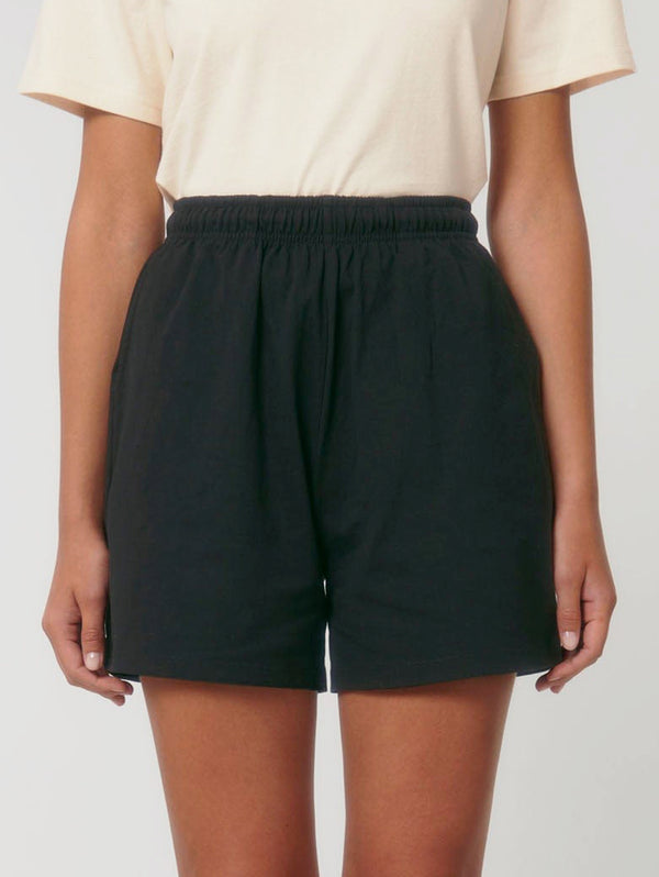 Women's Organic Cotton Lightweight Shorts | Jet Black