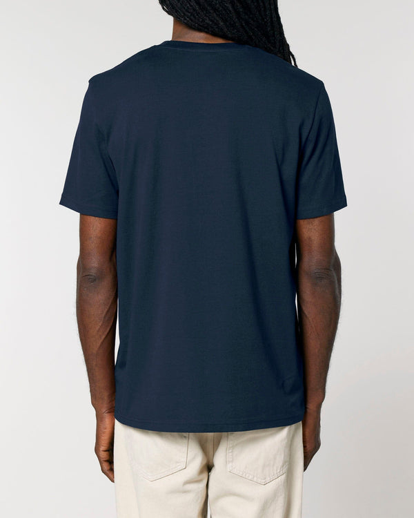 hewn. Mens Classic-fit Organic Cotton T-shirt in Midnight Navy Blue