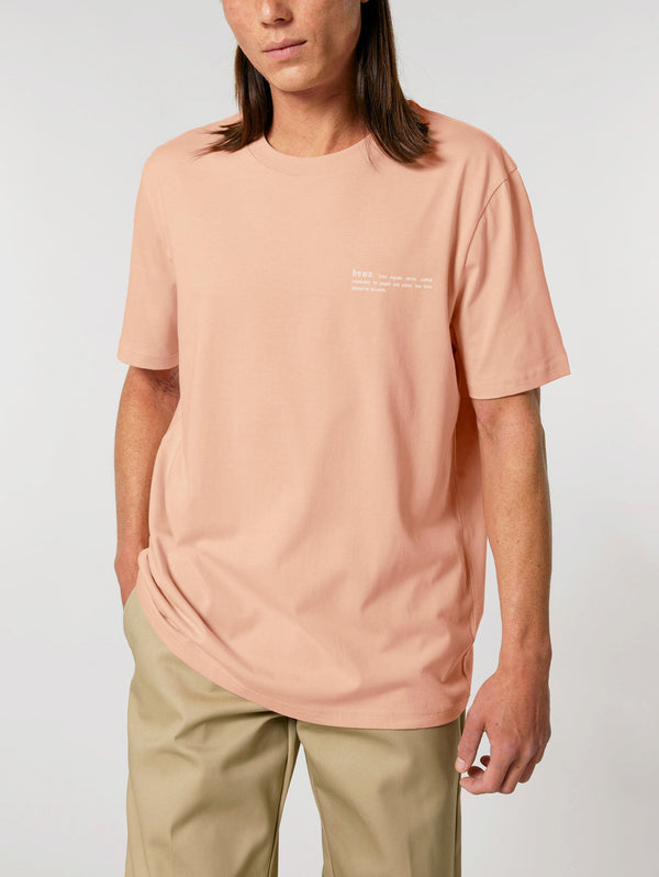 Men's Organic Cotton Classic Fit T-Shirt | Peach Orange