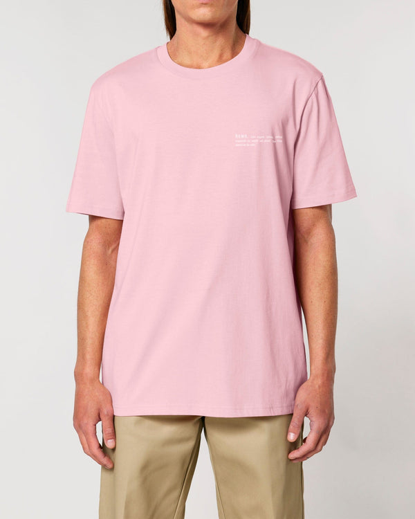hewn. Mens Classic-fit Organic Cotton T-shirt in Cherry Blossom Pink