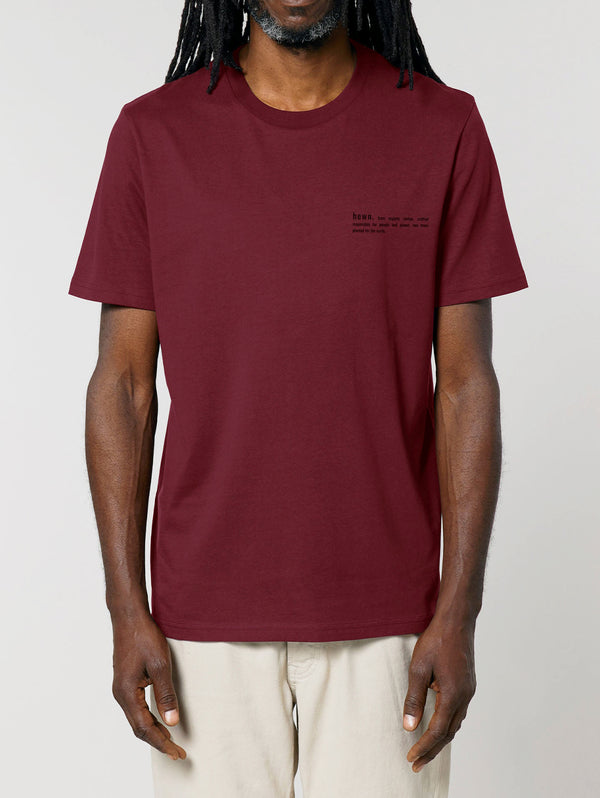Men's Organic Cotton Classic Fit T-Shirt | Berry Red