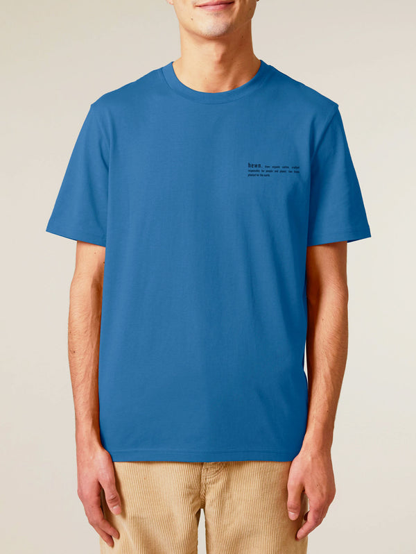 Men's Organic Cotton Classic Fit T-Shirt | Morpho Blue