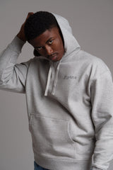 Immaculate Vegan - hewn. Mens Organic Cotton Signature Oversized Hoodie in Rock Grey Marl