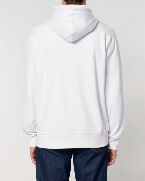 hewn. Mens Organic Cotton Relaxed-fit Zip Hoodie in Snow White
