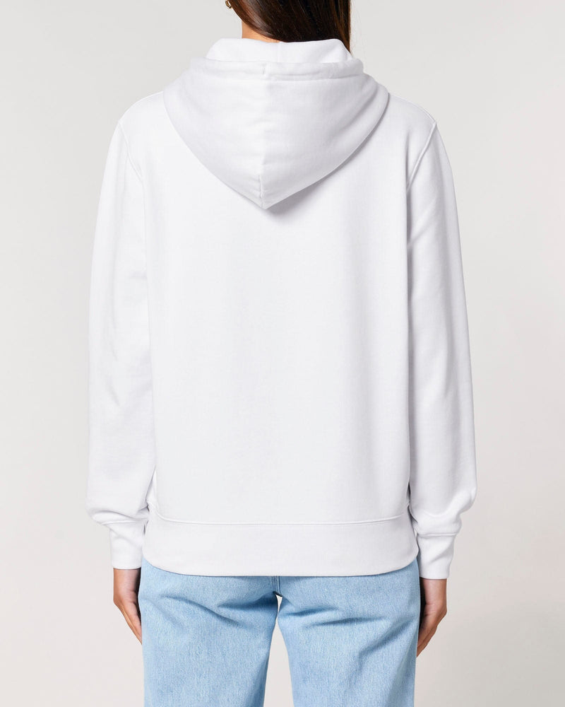 hewn. Womens Organic Cotton Relaxed-fit Zip Hoodie in Snow White