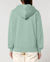Immaculate Vegan - hewn. Womens Organic Cotton Relaxed-fit Zip Hoodie in Aloe Green