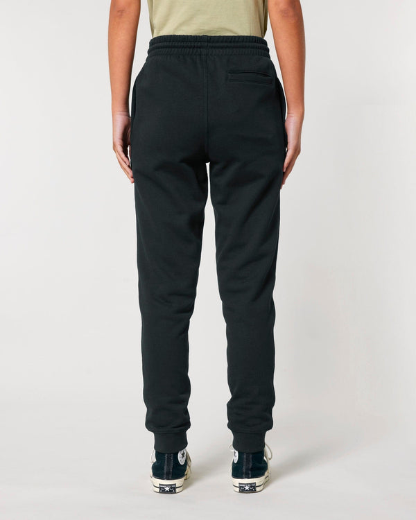 hewn. Womens Organic Cotton Relaxed-fit Joggers in Jet Black